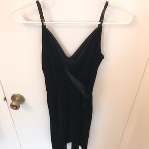 New A&F Black Velvet Mini Dress